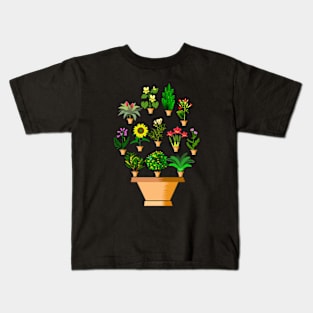 Pretty Plant Design Kids T-Shirt